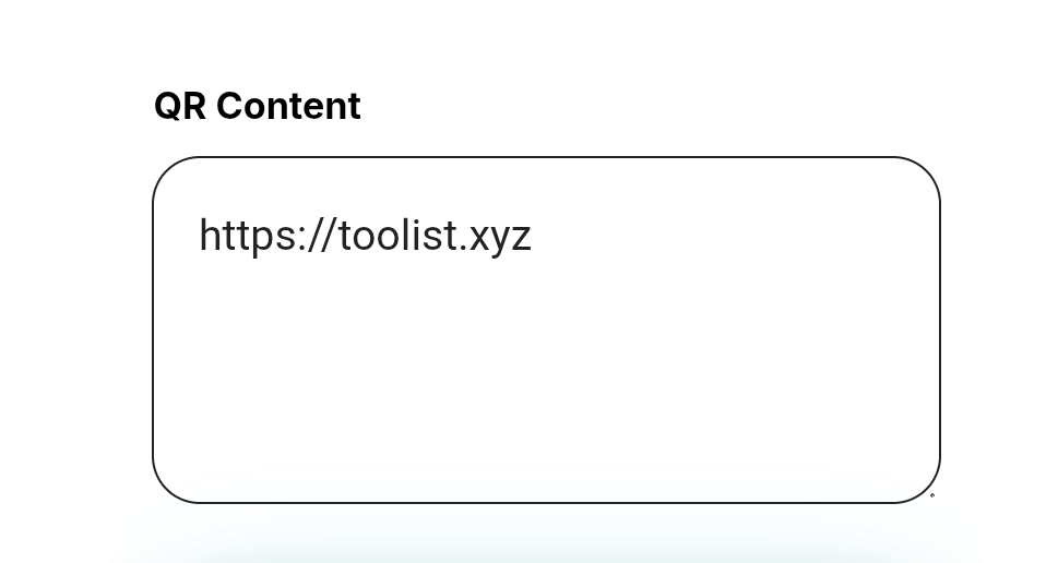 Enter QR Content